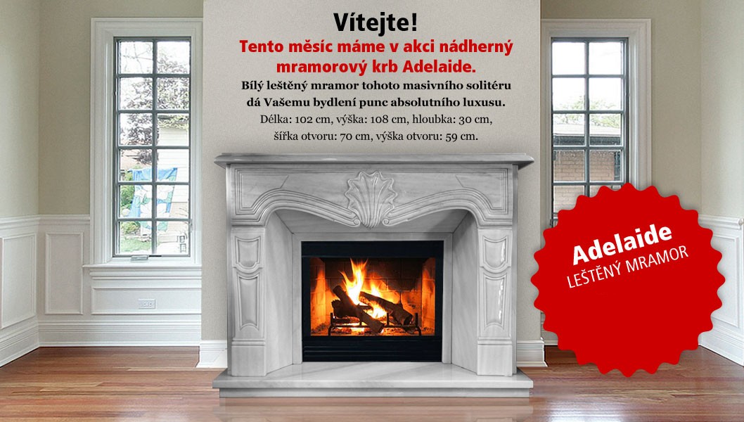 Mramorový krb Adelaide